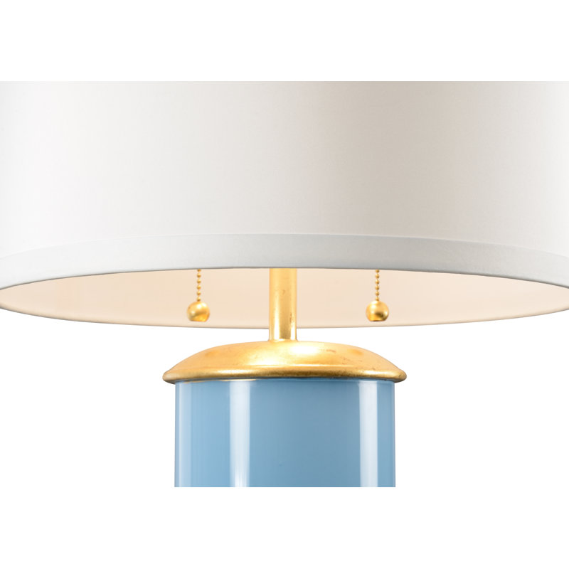 Savannah Table Lamp, Turquoise/Gold