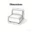 Chaise d'appoint rembourrée et confortable, fauteuil simple incurvé