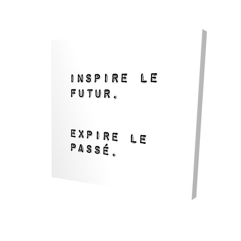 Inspire the future - Toile noire - Décoration intérieure pour les passe-temps