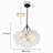 4-light Modern Glass Bubble Chandelier, 24"d-1765888436