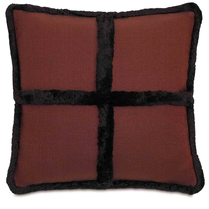Chalet Square Pillow Cover & Insert, Berry