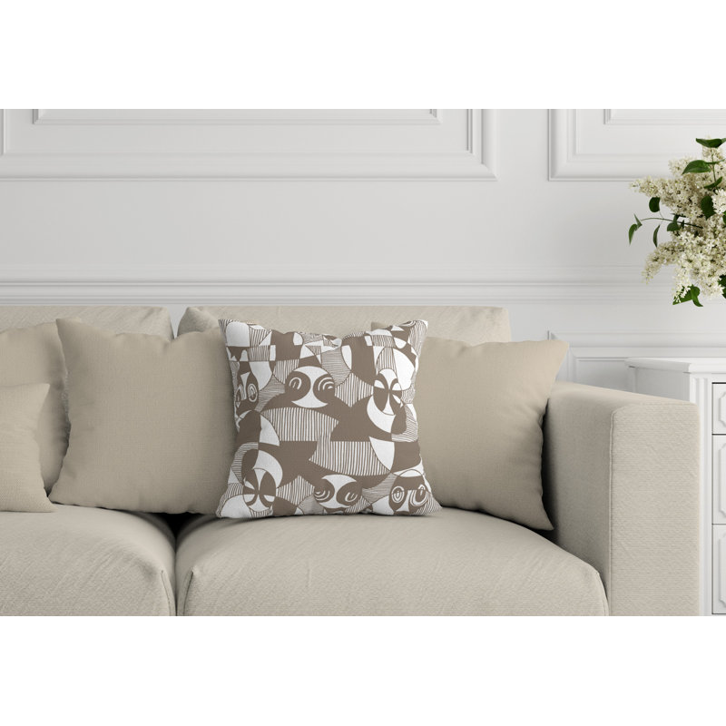 Housse et insert de coussin extérieur d'extérieur, Ombre, L 17 po x H 17 po