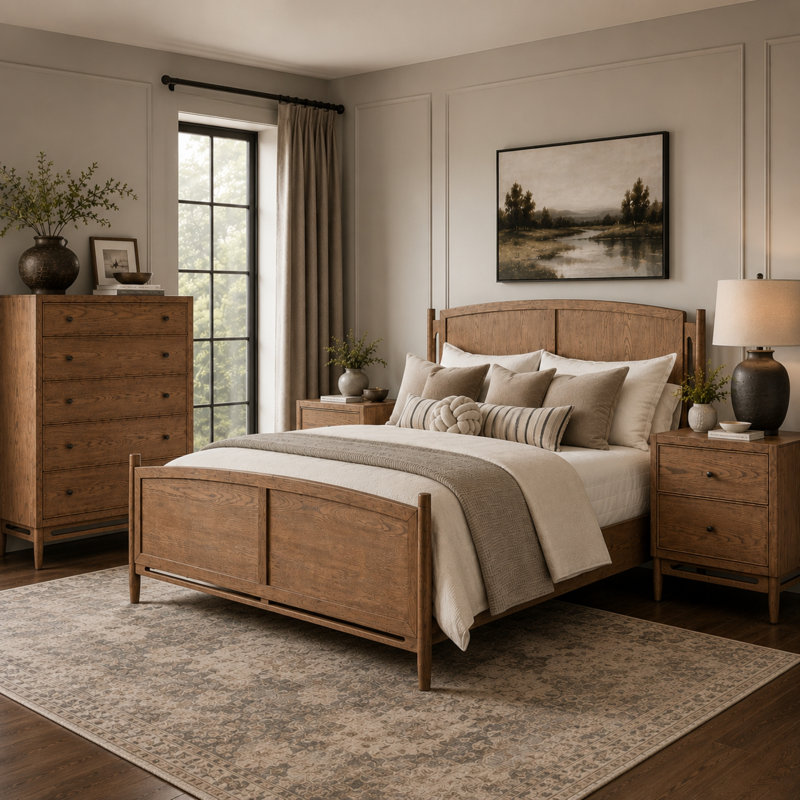 Violet 4PC Bedroom Set, Queen
