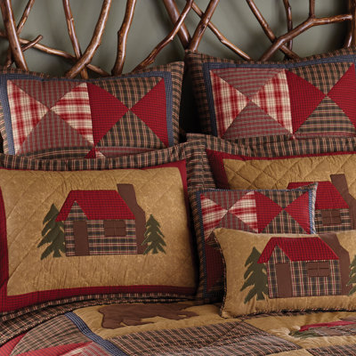 Cotton Blend Patchwork Sham Set