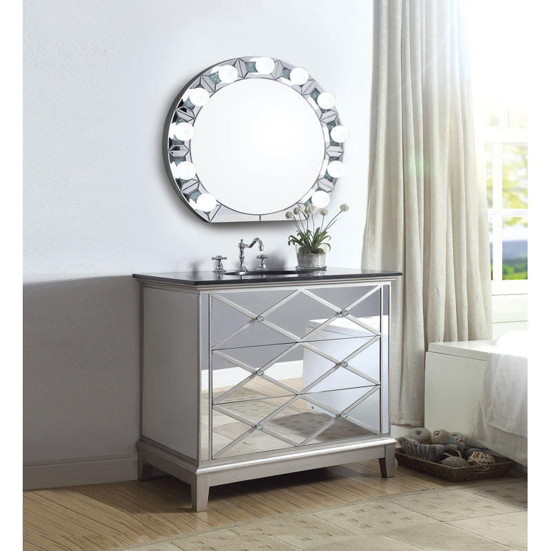 Mercer41 Tahlib Round Wall Mirror | Wayfair