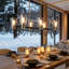  Lustre moderne à 6 lumières avec abat-jour Mylor