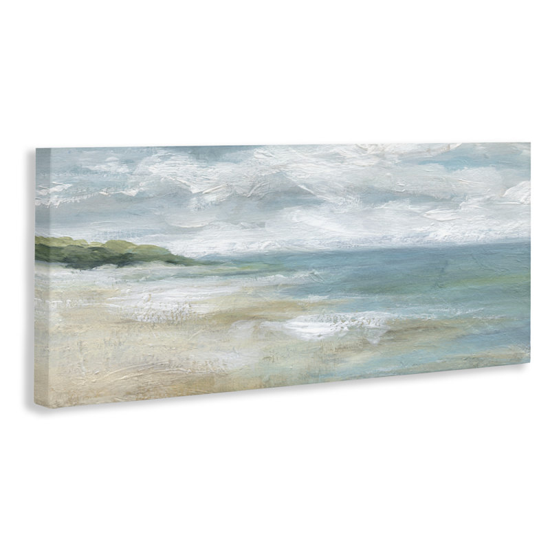 «Summer Beach Oasis», art mural par Carol Robinson, H 13 po x l 30 po