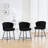 26" Boucle Fabric Counter Height Bar Stools With Metal Frame-703121845