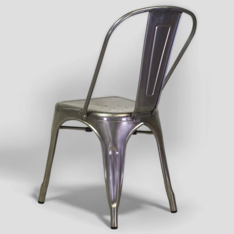 Chaise sans accoudoirs en métal Arquette, 2