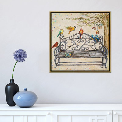 " Birds On The Bench " by Patricia Pinto