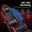 GTPLAYER Adjustable Faux Leather Swiveling PC & Racing Game Chair-126344838