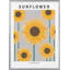 "Sunflower", art mural texturé encadré-2086050455-2086050453