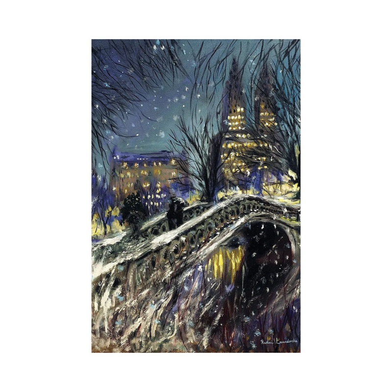 Winter Wonderland by Ruslana Levandovska - Gallery-Wrapped Canvas Giclée on Canvas, 20.32 cm H x 30.48 cm W, Wrapped Canvas