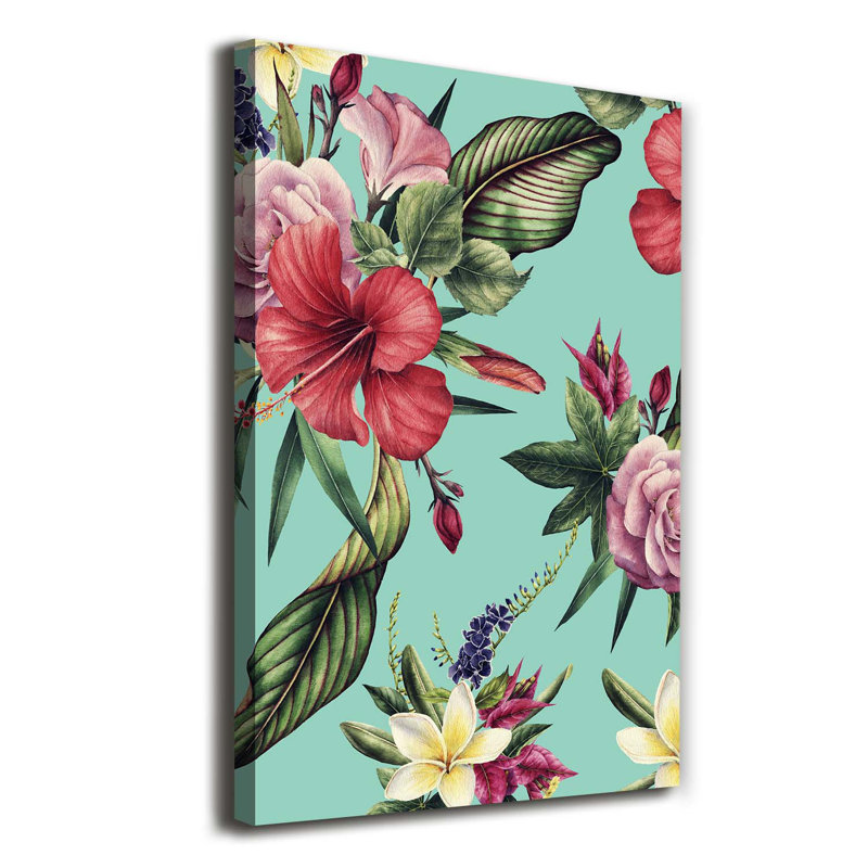 Hawaiian Pattern - Wrapped Canvas Print