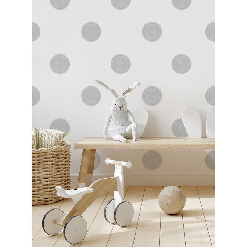 Adhésif décoratif pois texturés, Gris