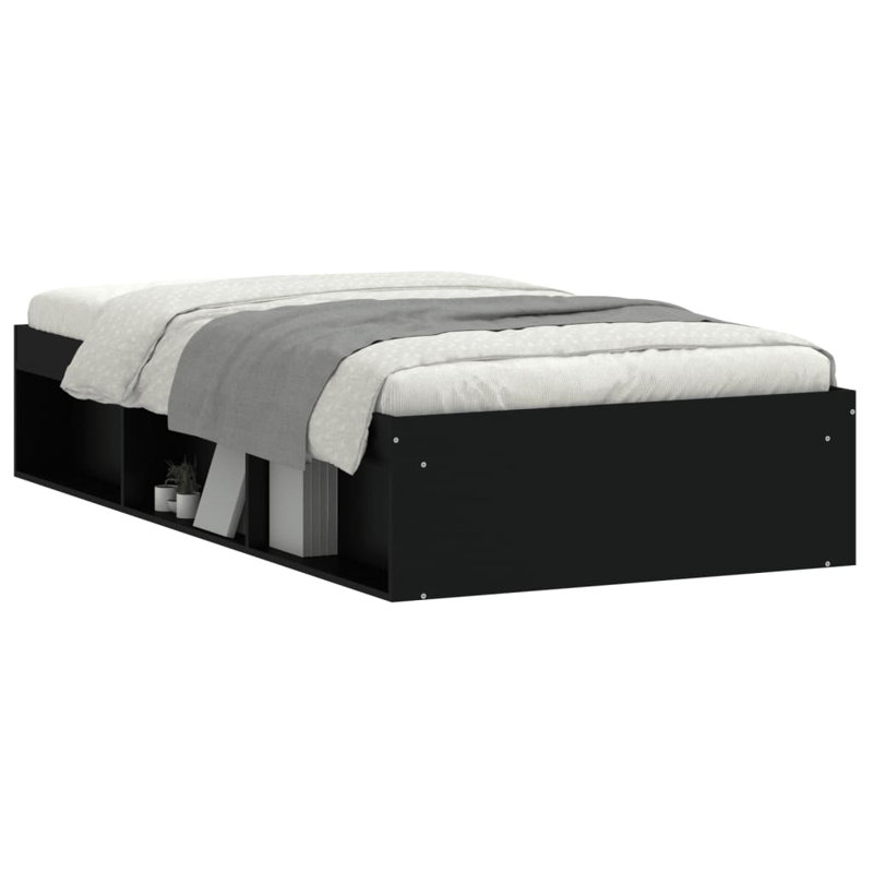Afriani Storage Bed, Single (3'), Concrete Grey
