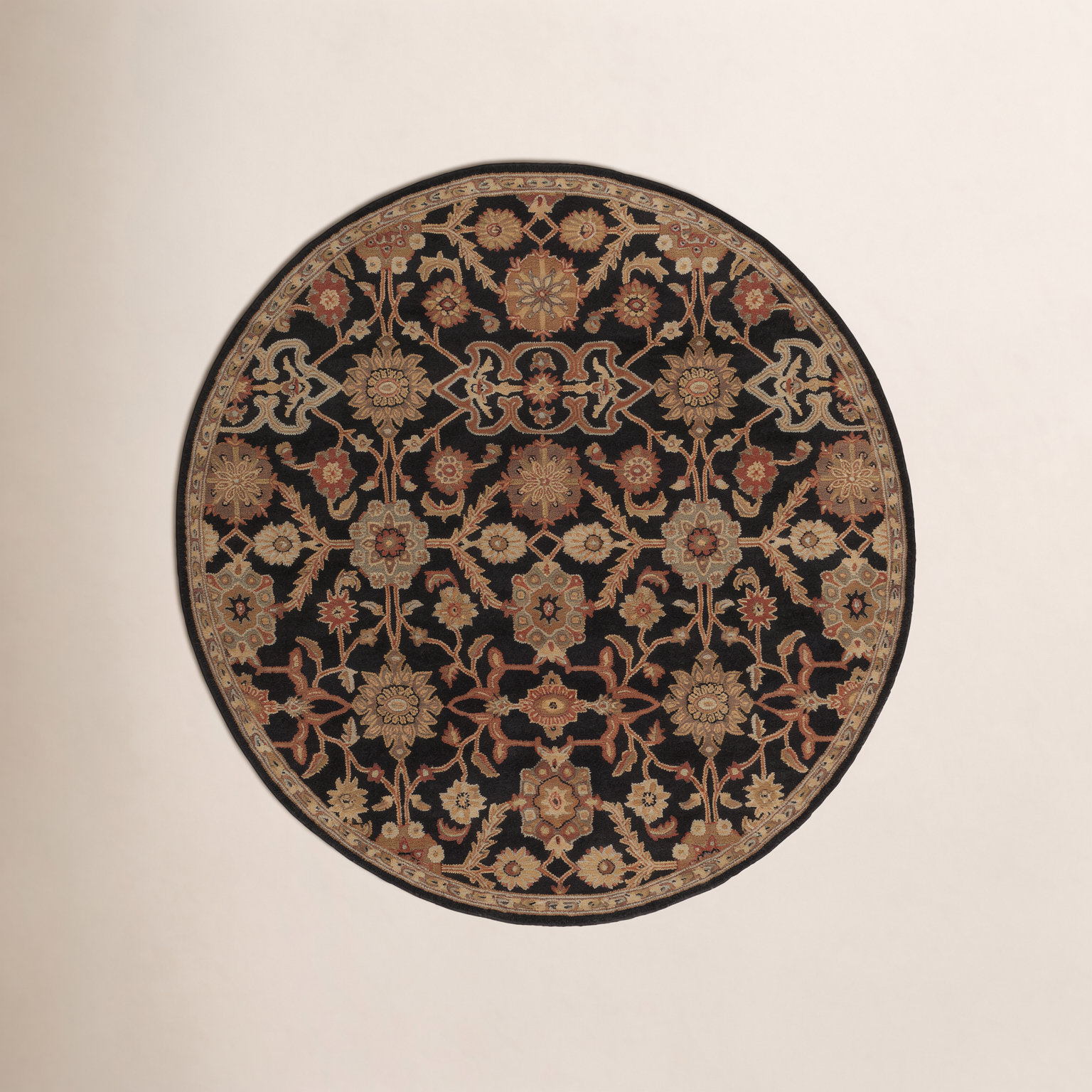 Redwood Hand-Tufted Wool Oriental Rug, Round 8'