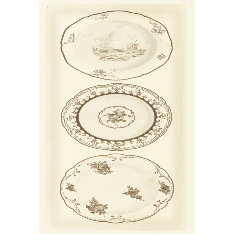 Sevres Porcelain Panel II by Garnier - Wrapped Canvas Print, 46cm H x 30cm W