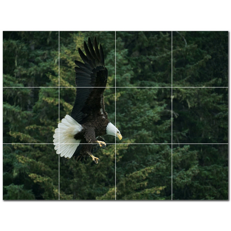Murale décorative en céramique 4,25 po x 4,25 po