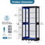Dekara 5-Tier Glass Display Cabinet with Lock, Display Cabinet with Human Sensor Function and Color RGB Lights-602555440