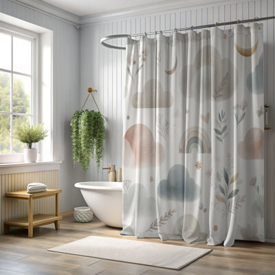 Rideau de douche 1 pièce Calm Cradle