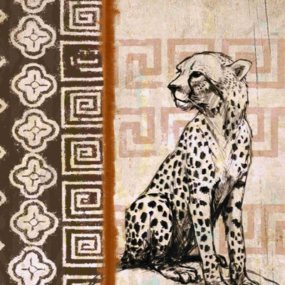 Dapper Cheetah - peinture sur toile tendue
