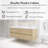 60" Modern Wall-Mounted Bathroom Vanity Set, With Double Integral Stone Resin Sinks-624169636-624169637