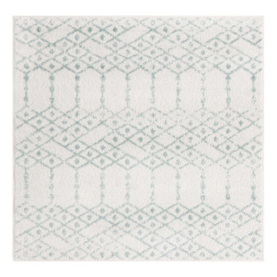 Tapis ivoire à motif géométrique ivoire d'Igon