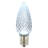 Vickerman C9 LED Cool White Faceted Twinkle  Replacement Bulb, 120V,  .96 Watts, 25 Bulbs Per Pack