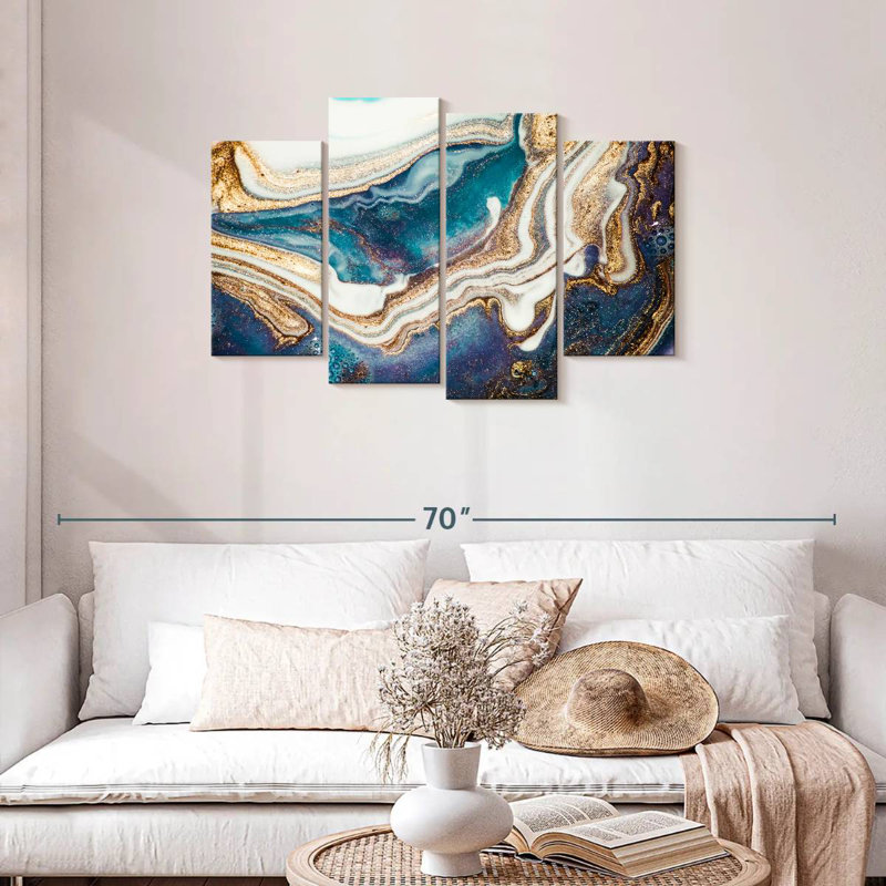 Avery Agate Ripples Abstract, 27" H x 43" W