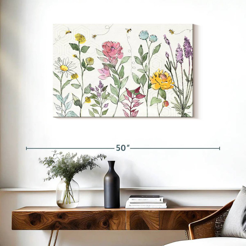 Harnek Honeybee Blossoms I, H 24 po x l 36 po