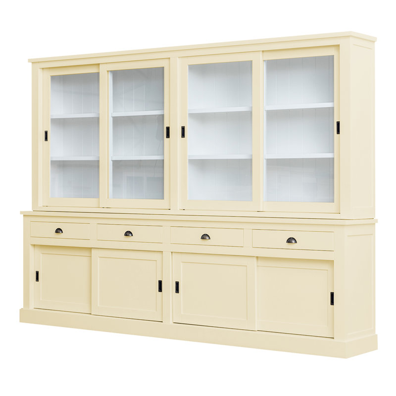 Butler 300 cm W Display Cabinet, Light Ivory