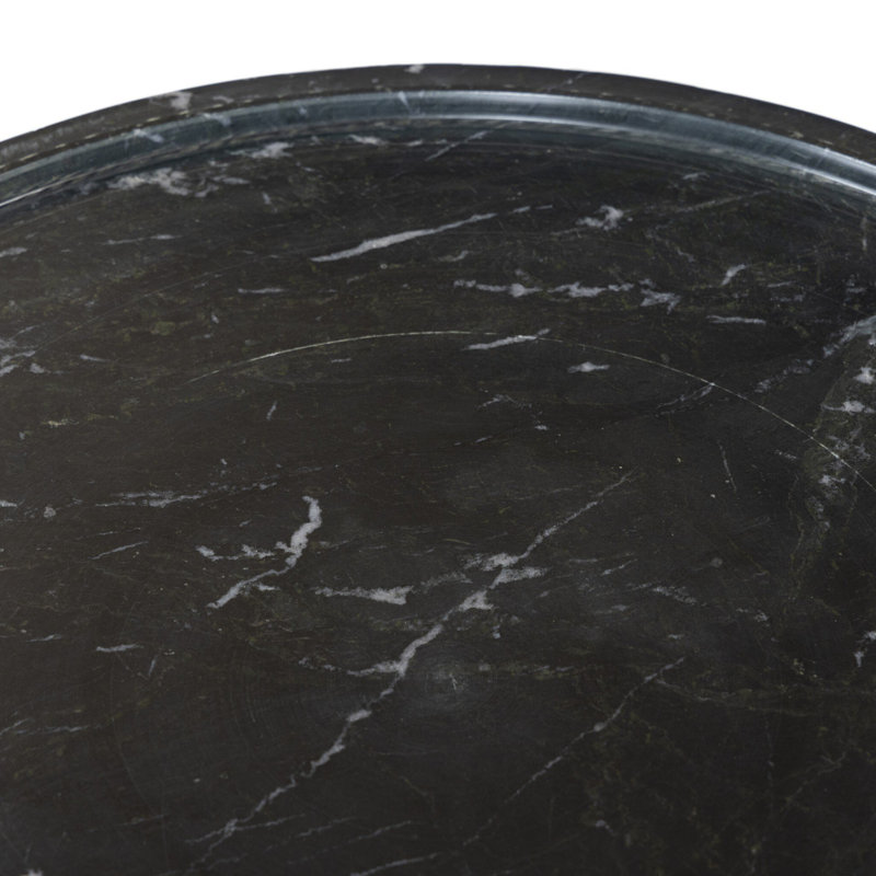 SKYLAR Marble End Table, Black