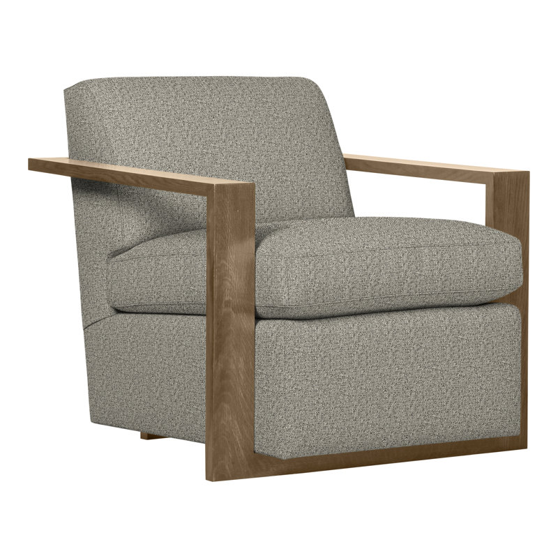 Thom Filicia Home 32" Wide Upholstered Armchair, Hampton, Tuck Graphite