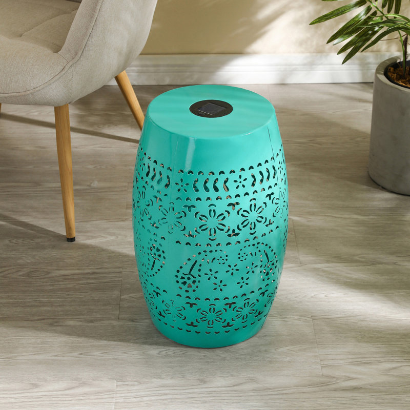Table d'appoint solaire avec pile solaire intégrée, Sarcelle
