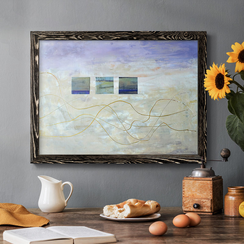 " String Windows I ", Black, 22" H x 32" W x 1.5" D