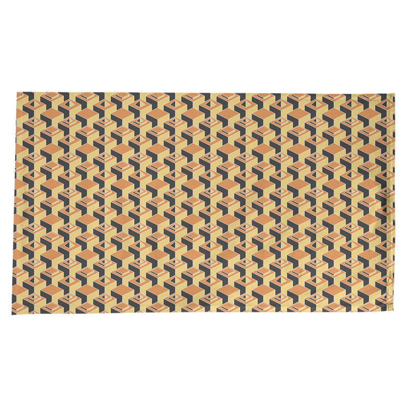 Nappe de gratte-ciels classiques, Orange/jaune