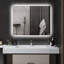 Miroir de salle de bain à DEL avec lumières, miroir à DEL rétroéclairé de 35 po x 28 po pour salle de bain avec antibuée, mémoire et température de couleur infinie, miroir de meuble-lavabo mural à intensité variable, placement horizontal / vertical-250381810