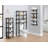 Rundell 48" Tall Metal and Solid Wood Storage Floor Shelf with Nylon Floor Levelers & Durable Lacquer Finish in Natural Solid Wood Look, Perfect for Rustic Industrial