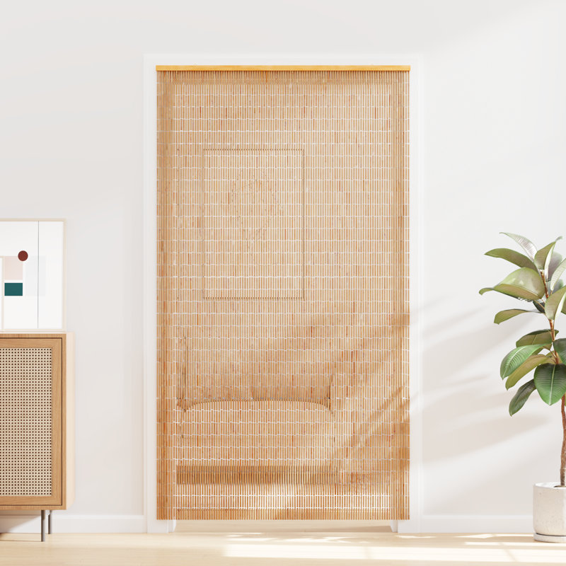 Semi Sheer Bamboo Vertical Blind, 220cm L x 120cm W