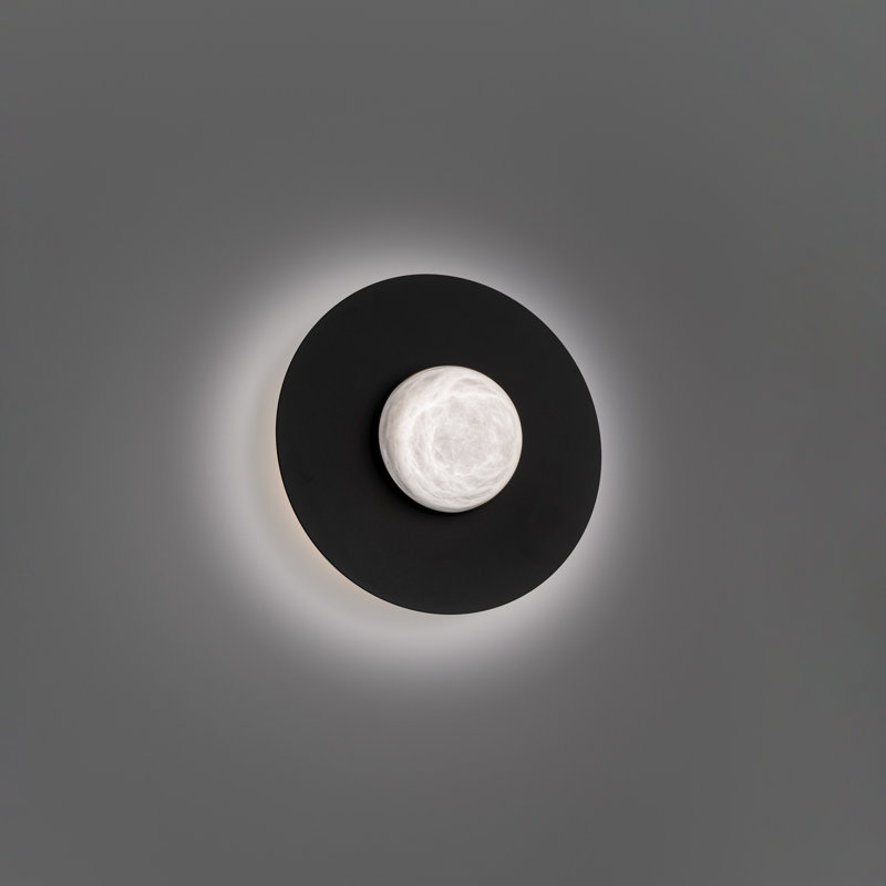 Landed LED Flush Mount, Black