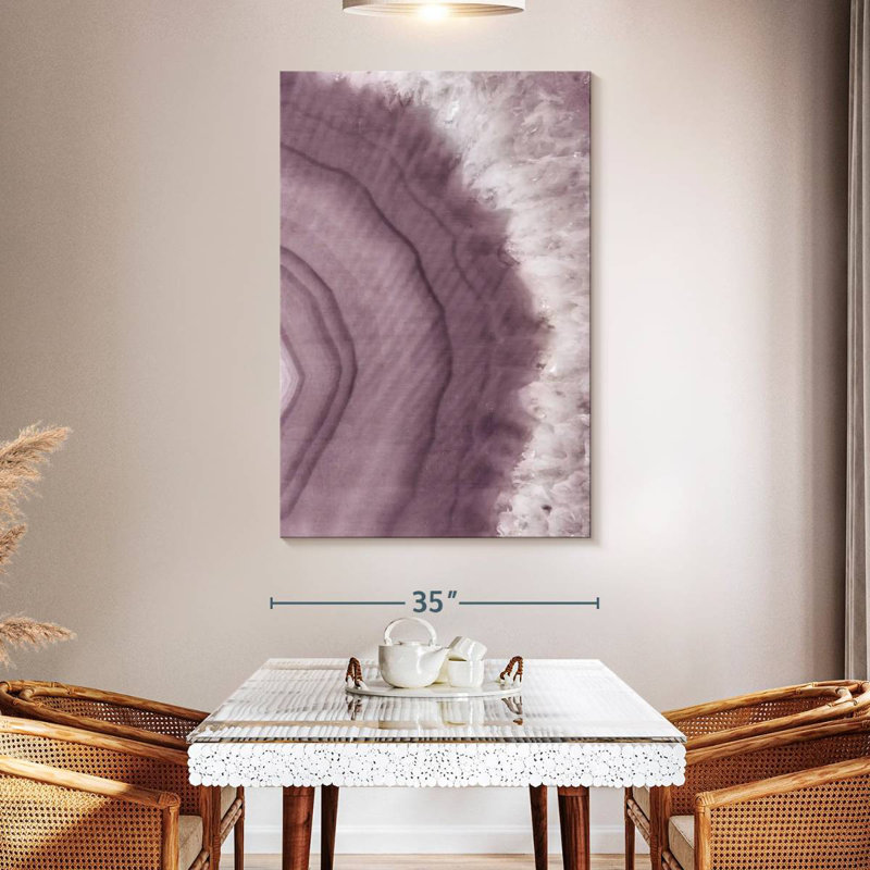 Alvord Agate Geode II Plum, 51" H x 34" W