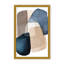 Abstract Blue Brown Blocks by  - Picture Frame Painting on Paper-131284576-131292262-81387082