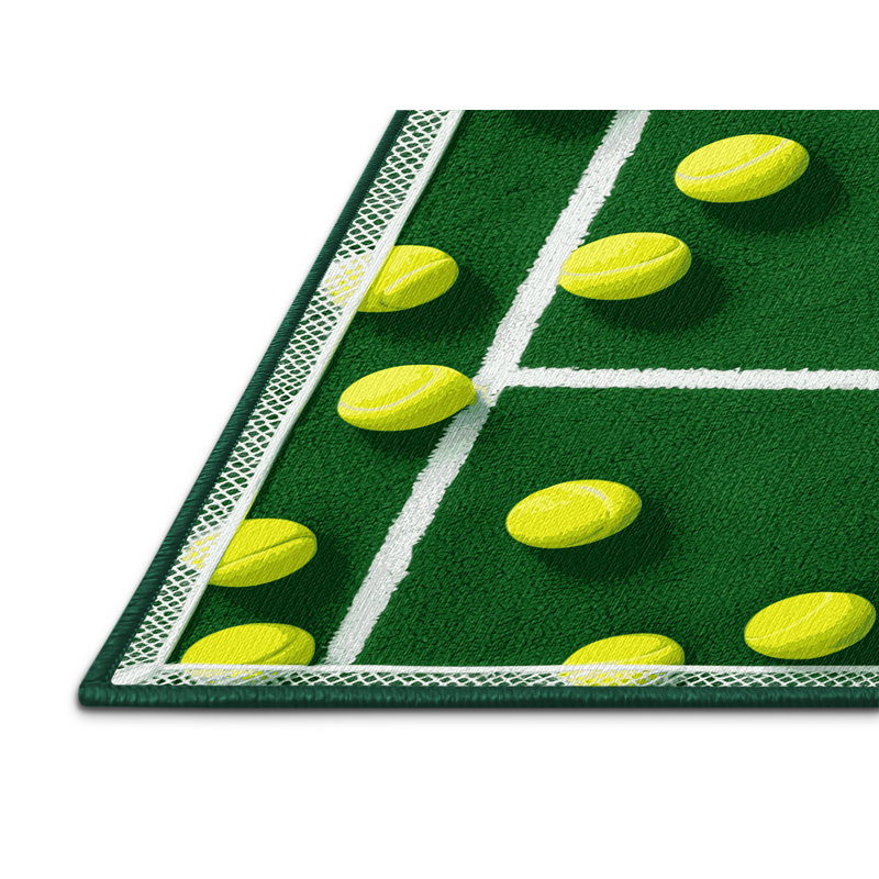  Tapis de tennis lavable, Rond 5 pi