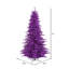 Purple Fir Lighted Artificial Fir Christmas Tree-1667033791