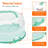 Cake Carrier With Lid And Handle, Two Sided Cupcake Carrier Holder For 10” Cake Or 9 Standard-Sized Cupcakes, Plastic Round Cake Transport Storage Container Stand For Pies And Cookies, Green
