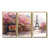Toile avec cadre flottant or