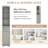 Modern Design Bathroom Cabinet In Grey - Freestanding With Drawer And Adjustable Shelf