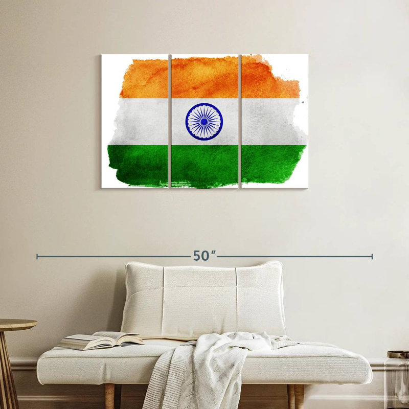 Borges India Flag, 24" H x 38" W