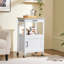 Rolling Kitchen Cart with Solid Wood Top & Legs-1433150964